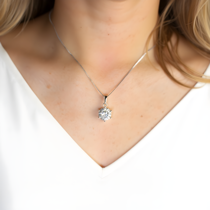 Classic Solitaire Necklace