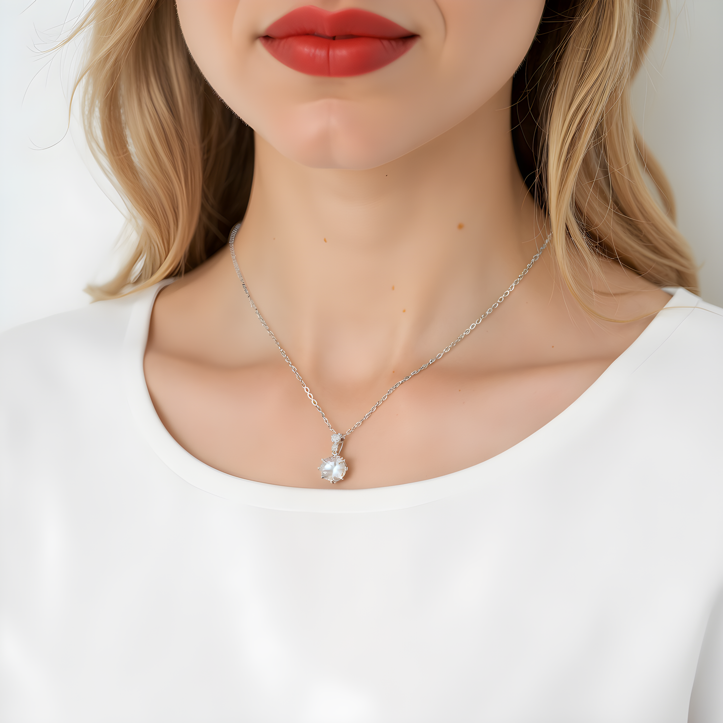Celestial Solitaire Necklace